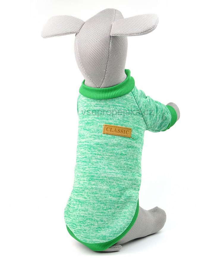 Zelená mikina pro kočku - mikiny pro sphynx - prosphynx.cz