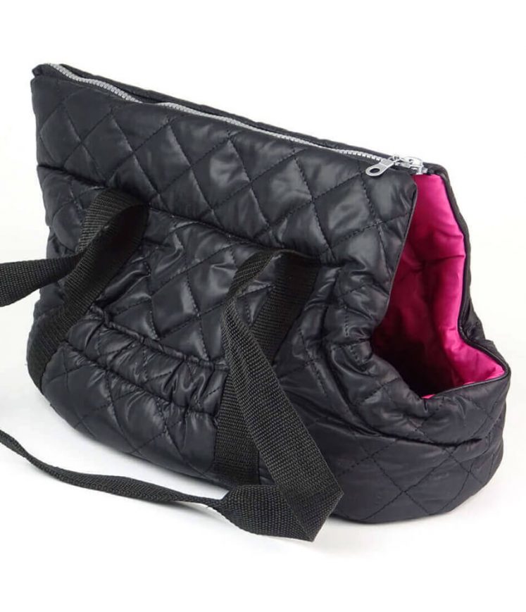 Černo-růžová taška pro sphynx