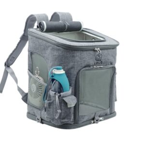 Alley tmavě-šedý luxusní batoh pro kočku do 10 kg